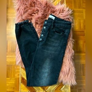 Flying monkey vervet black distressed jeans